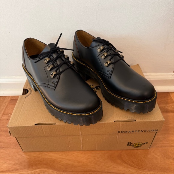 Dr. Martens Black Platform Loafers - Picture 7 of 9